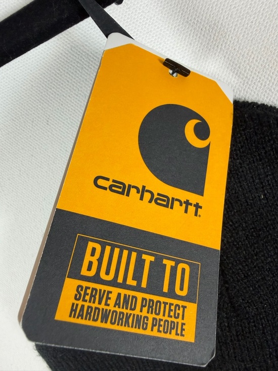 Carhartt A18NVY Men's Knit Cuffed Beanie, Black, One Size - Picture 7 of 9